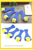 DIY Graffiti Sünger Anaokulu Boyama Rulosu Fırça - 6 Parça Geometrik Şekil Sünger Fırça - 10