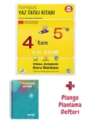 4'ten 5'e Hazırlık Kitabı - Turkuaz Kareler Planlama Defteri - Tonguç Yayınları thumbnail 1