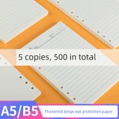 A5 Gevşek Yaprak Kağıt Değiştirme Defteri - A5 Boş 20 Delik (300 sayfa/600 sayfa) - 2
