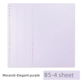 DIY Yumuşak Deri Çıkarılabilir Spiral Defter - B5 Kapağı 4-Zarif Mor thumbnail 1