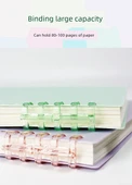 DIY Yumuşak Deri Çıkarılabilir Spiral Defter - B5 Kapağı 4-Mocha Siyah - 8