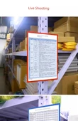 A4 Kağıt Torba Gösterim Etiketi Manyetik Duvara Asılabilir Klasör - A6 Beyaz [film ile] [manyetik] - 12