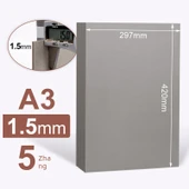 A3 İki Taraflı Gri Karton - 1.5mm Kalınlık - 5 Sayfa - 1
