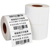 Yırtılabilir Güçlü Yapışkanlı Barkod Yazıcı Kağıdı - 50x20mm - 4400 Adet Çift Sıra Yapışkanlı - 6
