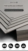 A4 İki Taraflı Gri Karton - 2.5mm Kalınlık - 10 Sayfa - 6