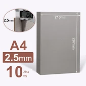 A4 İki Taraflı Gri Karton - 2.5mm Kalınlık - 10 Sayfa - 1