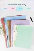 DIY Yumuşak Deri Çıkarılabilir Spiral Defter - 5 Delik Halkalı Siyah 6 - 6