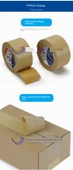 Yazılabilir Su Geçirmez Kahverengi Paketleme Kağıdı Bant - 45mm * 50m (66 Rulo) - 7