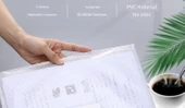 A4 Fermuarlı Dosya Çantası - A6 Kalın Izgara - Renk Rastgele - 10 Adet - 10
