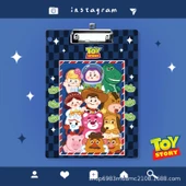 Karikatür Sevimli Akrilik A4 Klip Dosya - Oyuncak Hikayesi Ailesi - 1