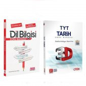3D TYT Tarih Soru Bankası ve AKM Dil Bilgisi Soru Bankası Seti 2 Kitap - 1