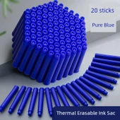 Silinebilir Mürekkep Kalem Yedekleri - Ming Ucu - Saf Mavi - 20 Paket - 2.6mm Kalibre - 1