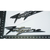 DK Tuning Maserati Folgore Çamurluk Siyah ABS Yazı Logo Amblem Seti - 4