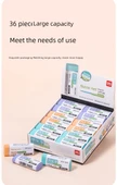 Deli Nano Net Silgi - Büyük 6 Paket Macaron Renk - 11