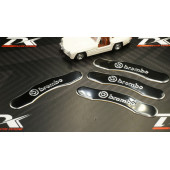 Brembo Logo Kaliper Üstü 3M 3D Metal Logo Arma Amblem Seti - 2
