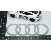 DK Tuning Motor Kapağı Gri Amblem Logosu Audi İle Uyumlu - 2