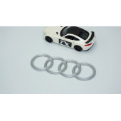 DK Tuning Motor Kapağı Gri Amblem Logosu Audi İle Uyumlu - 4