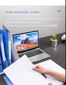 A4 Ofis Dosyası - 3'lü Çift Klips Siyah thumbnail 9