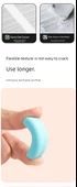 Deli Nano Net Silgi - Orta 6 Paket Macaron Renk - 10