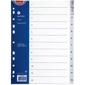 Noki Seperatör 1-12 Rakamlı Plastik A4 59212 - 1