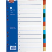 Noki Seperatör 12 Renkli Plastik A4 59126 - 1