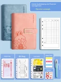 A6 Aile Finans Defteri - DIY Set - Pembe (Para Tasarrufu Tavşanı) - 2
