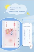 A6 Aile Finans Defteri - DIY Set - Pembe (Para Tasarrufu Tavşanı) - 8