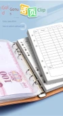 A6 Aile Finans Defteri - DIY Set - Pembe (Para Tasarrufu Tavşanı) - 10