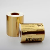 Fırçalı Altın/Gümüş PET Etiket Kağıdı - 80*40mm - 1000 Yaprak - Zhang Heng Versiyonu Tel Çizim Gümüş thumbnail 2