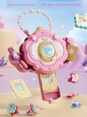 Kızlar Sihirli Çıkartma Kitabı DIY Elbise Yapma Makinesi - Pembe Standart Set - 117 Parça - 2