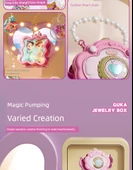 Kızlar Sihirli Çıkartma Kitabı DIY Elbise Yapma Makinesi - Pembe Standart Set - 117 Parça - 9