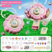 Kızlar Sihirli Çıkartma Kitabı DIY Elbise Yapma Makinesi - Pembe Standart Set - 117 Parça - 1