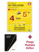 4'ten 5'e Hazırlık Kitabı - Siyah Beyaz Ağ Planlama Defteri - Tonguç Yayınları - 1