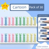 Silikon Kalem Ucu Uzatıcı Koruyucu Kapağı - [30 Paket] Karikatür / Yumuşak Silikon thumbnail 1