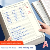 Günlük Kelime Cümle Dikte Kağıdı - 5 Adet A4 Şeffaf Pad ile - 2