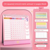 Çocuklar İçin Ödül Tablosu Çıkartmaları - Pembe - 10'lu - Yarı Yıl thumbnail 1