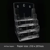 A4 Dört Katmanlı Akrilik Veri Rafı - A4 Kağıt 210*297mm - 1