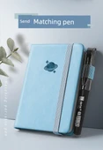 A6 Mini İngilizce Defter - Haki (Açık Mavi) - 10