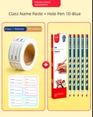 Etiket Yapıştırıcı - İlkokul Tavsiyeli Sınıf Adı Yapıştır + 10 Mavi Kuru Kalem thumbnail 1