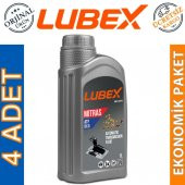 Lubex Mitras ATF DX II 1 Lt Otomatik Şanzıman Yağı (4 Adet) - 1