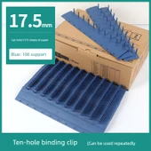 A4 Bağlama Klipsi - 17.5mm Mavi 100 Adet - 175 Sayfa Kapasitesi thumbnail 1