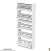 Modilayn VERVE Asma Antre 72 x194x26 cm’ lik 5 Düşer Kapak 10 Göz Bölmeli Ayakkabılık - 7