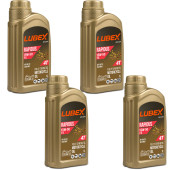 Lubex Rapidus FS 15W-50 1 Lt 4 Zamanlı Motosiklet Yağı (4 Adet) - 1