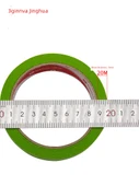 Renkli Maskeleme Bandı - 15mm x 20m, 6 Rulo - Yeşil - 5