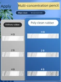 Poli Temiz Silgi - Küçük Boy - 6 Adet/Kutu - Poli Temiz Kauçuk - 6