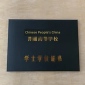 A4 Irideşan Kağıt Sertifika Kapağı - Bronz A4 Master - Yatay Koyu Yeşil thumbnail 2