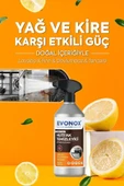 Evonox Clean Ultra Güçlü Mutfak Yüzey Temizleyici ve Yağ Sökücü Limon Kokulu Sprey 750 ml - 3