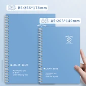 Deniz Tuzu Mavi Kot A5 Spiral Defter - Qingyun Zhizhi - 1 Adet (A5/60 Sayfa/120 Sayfa) - 11