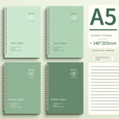 Deniz Tuzu Mavi Kot A5 Spiral Defter - Yeşil Vahşi Doğa - 2 Adet (A5/60 Sayfa/120 Sayfa) - 1