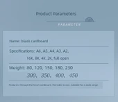 Tam Açık Kartvizit Kağıdı - 110g Siyah, 20 Sayfa - 9